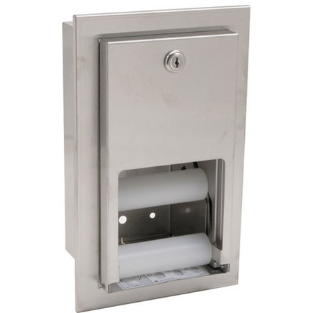 BRADLEY SMOKER Dispenser, Tissue , Recessed, S/S 5412-000000